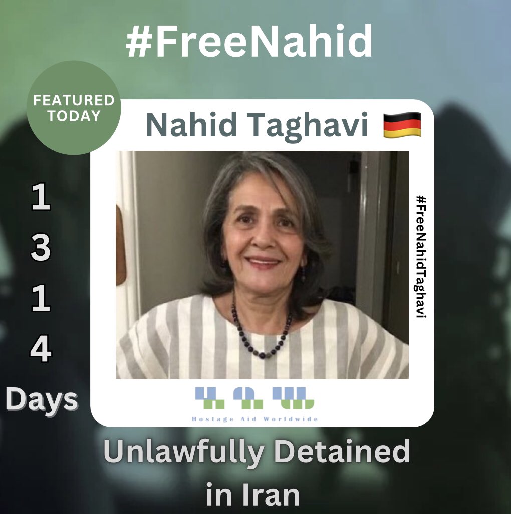 There have been no new developments since 🇩🇪Nahid Taghavi’s return to Evin prison. She will be 70 yrs old in a couple of months & her health issues remain untreated. @Bundeskanzler @ABaerbock, can you ensure Nahid’s condition doesn’t worsen with every second she remains