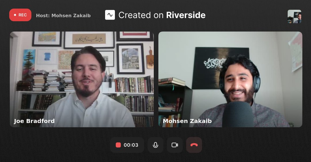 Just finished recording an episode of Lanterns of Light with Mohsen Zakaib of Mishkah University. We discussed a number of issues related to Muslims and Money in North America, the connection between finance and spiritual development, and others. Once the episode drops I'll be