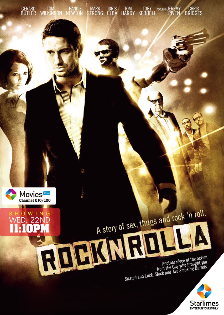 This is a piece of action, story of sex, thugs and rock 'n roll 'Rock 'n Rolla' showing later today at 11:10pm on ST Movies Plus CH 010/100 Also on StarTimes App>>> bit.ly/3Pnidav #stmoviesplus #rocknrolla