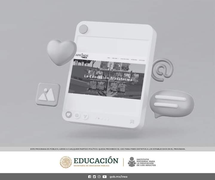 Con la plataforma #AprendeINEA puedes certificar tu educación #primaria o #secundaria.

¡Hazlo desde tu casa el día y la hora que quieras! 👇
aprendeinea.inea.gob.mx

Síguenos: 👇📱💻
instagram.com/inea_em/

#INEA
#EducaciónGratuita
#PreguntasFrecuentes
#ResolviendoDudas