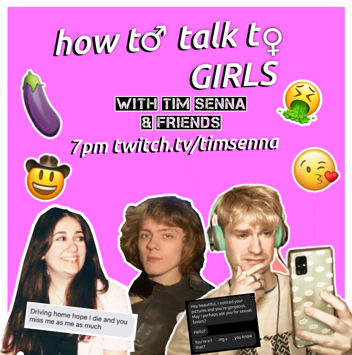 Tim Senna โ๏ธ (@timsenna) on Twitter photo Big DOUBLE BILL on My Twitch tonight ๐
Firstly 7pm <a href="/TalkToGirlsPod/">How To Talk To Girls</a> returns with the most outrageous Rizz Attempts ever seen on dating social media
twitch.tv/timsenna Big DOUBLE BILL on My Twitch tonight ๐
Firstly 7pm <a href="/TalkToGirlsPod/">How To Talk To Girls</a> returns with the most outrageous Rizz Attempts ever seen on dating social media
twitch.tv/timsenna