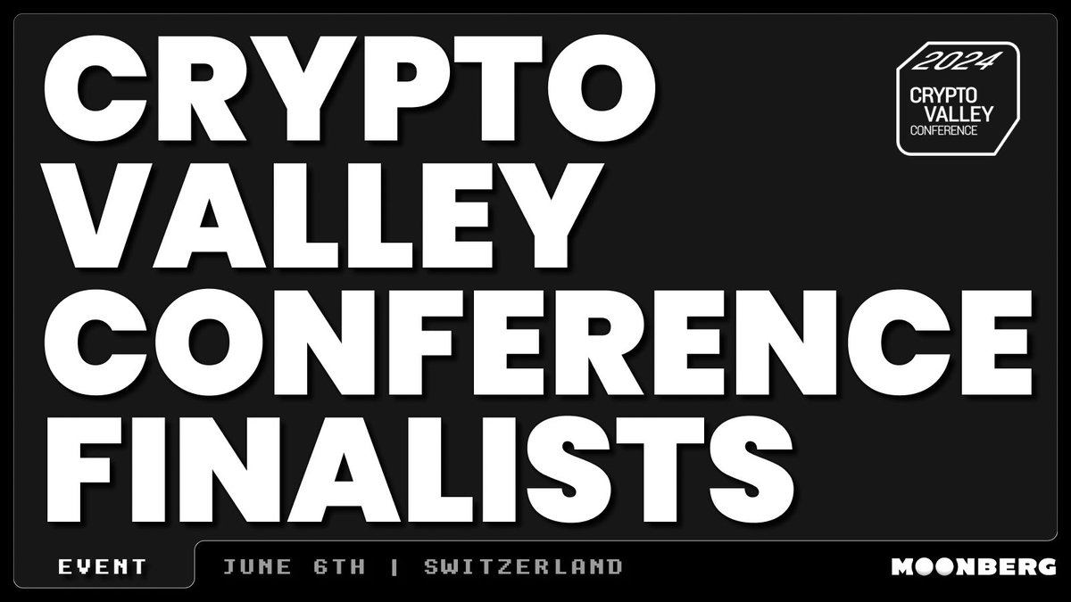 MOONBERG (@moonberg_ai) on Twitter photo More than 180+ startups have competed and now Moonberg is a top 10 finalist at <a href="/thecryptovalley/">Crypto Valley</a> Conference!
We’re ready to show you how to transform knowledge into profit.
Mark your calendars for June 6th. Switzerland, get ready. #CVC24 More than 180+ startups have competed and now Moonberg is a top 10 finalist at <a href="/thecryptovalley/">Crypto Valley</a> Conference!
We’re ready to show you how to transform knowledge into profit.
Mark your calendars for June 6th. Switzerland, get ready. #CVC24