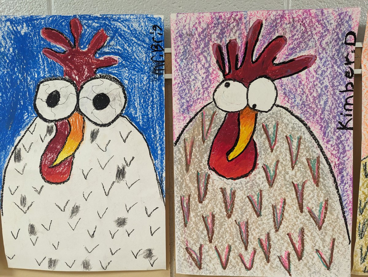 Another reason to love #school visits! #Kids are #Creatives! #chickens #kidlit #kidlitart
