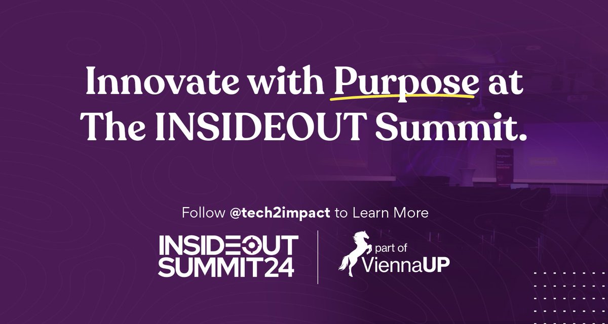 4YFN (@4yfn_mwc) on Twitter photo 🌱Are you a purpose-driven #innovator?🌱 Are you looking to meet like-minded professionals? Check out the INSIDEOUT Summit, organized by our friends at <a href="/tech2impact/">tech2impact</a>!
📅 June 5, Vienna, part of #ViennaUP
🎟️ Use code 4YFN20 for a 20% discount on tickets here: 🌱Are you a purpose-driven #innovator?🌱 Are you looking to meet like-minded professionals? Check out the INSIDEOUT Summit, organized by our friends at <a href="/tech2impact/">tech2impact</a>!
📅 June 5, Vienna, part of #ViennaUP
🎟️ Use code 4YFN20 for a 20% discount on tickets here: