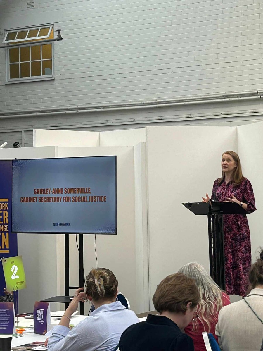 Speaking at a @NACWGScot event, Social Justice Secretary @S_A_Somerville reaffirmed @ScotGov's commitment to progressing gender equality. Ensuring women and girls have equal rights and opportunities is at the heart of our vision for a fairer Scotland.