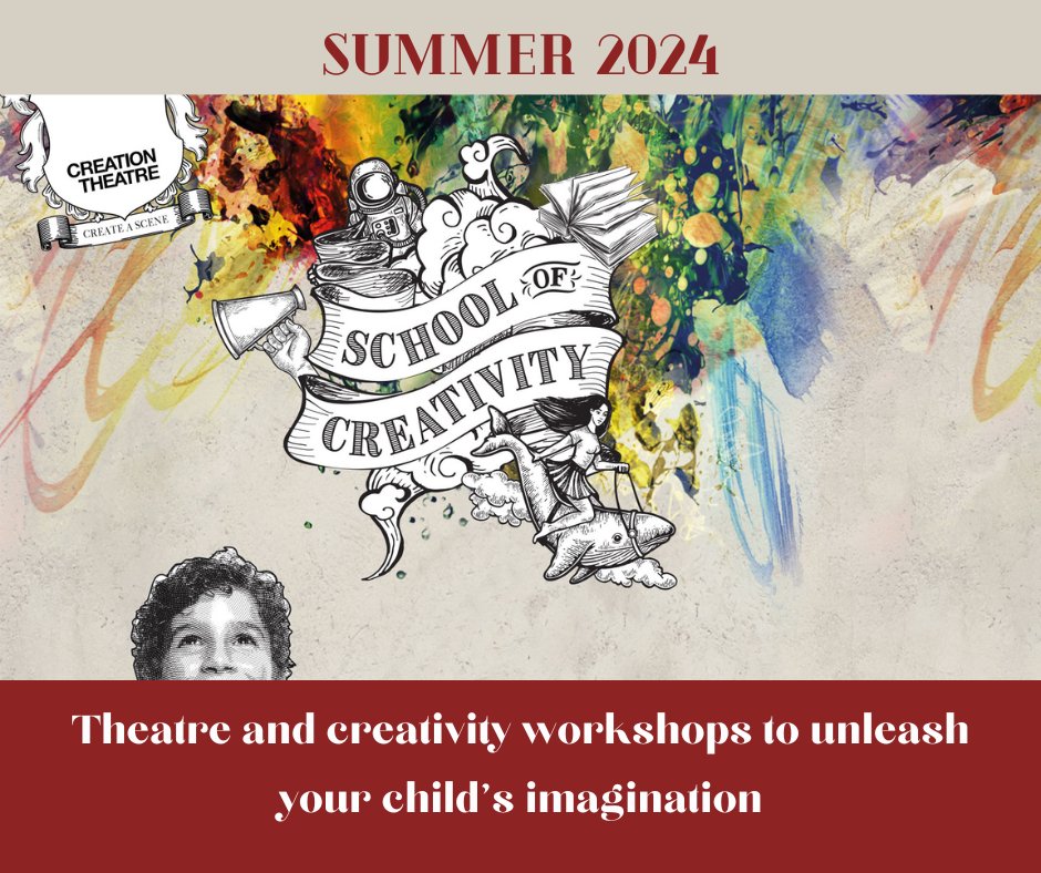 🎭Our School of Creativity Summer workshops are available to book! With an exciting range of one day masterclasses and our much loved Play in a Week workshops, there is something here for everyone! 🎭 Ages 6-16 | 22 July- 23 August | Oxford smpl.is/95dz7