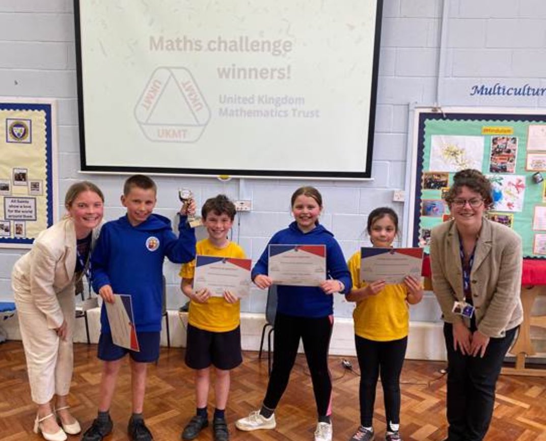 Congratulations @stgandtschool who won the year 5 maths challenge final! It was so close, the atmosphere was electric & the excitement for maths was inspiring! Thank you @StAugsCPS for hosting the event and to all schools who got involved. #faithisourfoundation @OurLadyandAllS1