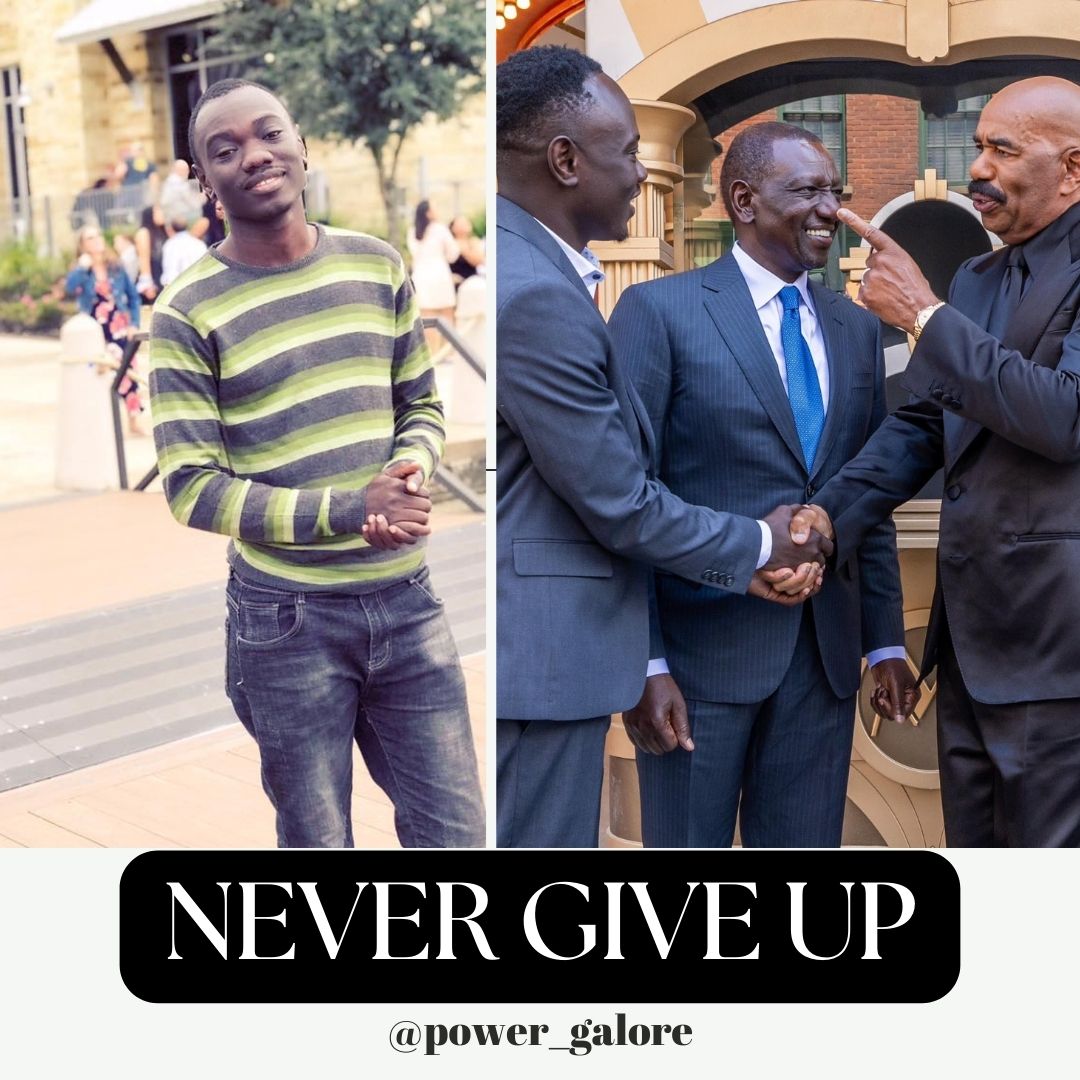You cannot wake up everyday and put your effort into something and it never gets to the point whereby you start flourishing. Do something Today, Start somewhere. One day your journey will be a story on its own. NEVER GIVE UP @eddiebutita Eddie Butita meets Steve Harvey