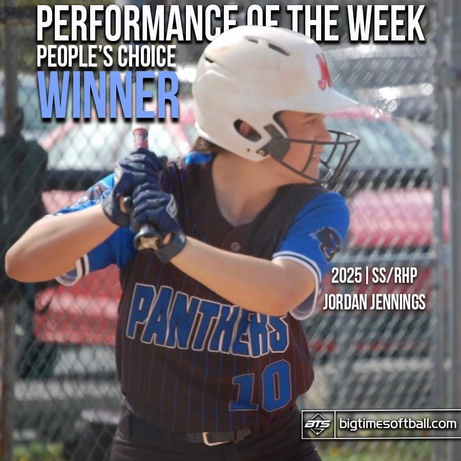 Congratulations to my granddaughter Jordan Jennings <a href="/mastathletics/">MaST Athletics</a> and <a href="/SpiritGold18U/">Philadelphia Spirit Gold 18u</a> for winning Big Time Softball's Pennsylvania Performance of the Week Award. 

<a href="/BigTimeSoftball/">Big Time Softball</a> <a href="/LegacyLegendsS1/">Legacy & Legends Softball</a> <a href="/AceCarterINQ/">Aaron Carter</a> <a href="/MelissaMHM/">Melissa Mason 🤩</a> <a href="/SBLivePA/">Pennsylvania High School On SI</a> <a href="/ExtraInningSB/">EXTRA INNING SOFTBALL</a> <a href="/joemasonwrites/">Joe Mason</a> <a href="/TopPreps/">TOP PREPS - SPORTS NEWS, VIDEOS & INTERVIEWS</a>
