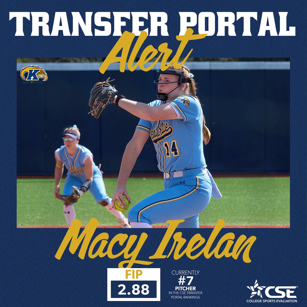 Macy enters the CSE transfer portal rankings as the #7 pitcher! 2.50 ERA | 102 K's | 1.313 WHIP Check out more of Macy's stats and rankings ⬇️ app.cseval.com/transfer-porta…