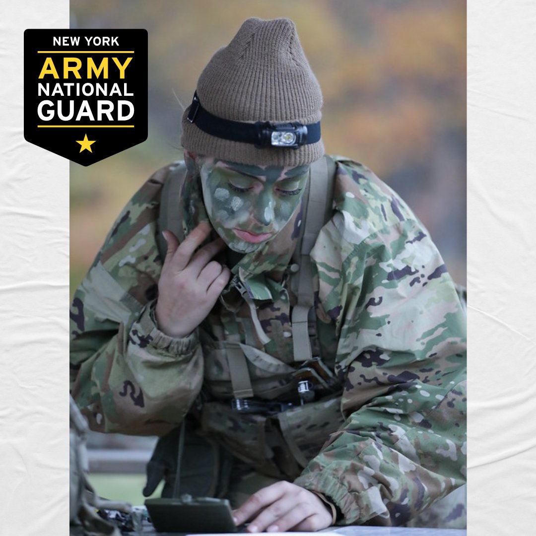 Preparing for the Best Warrior competition, this Soldier is applying camouflage face paint.

They always say cosmetics should look natural... doesn't she look like she would naturally blend with the trees?

nationalguard.com/new-york
#GoGuard #GuardStrong #NationalGuardNY