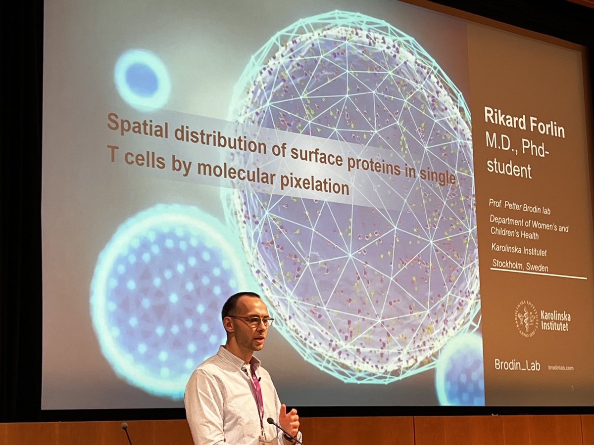 Jaromir Mikes 🇸🇰|🇸🇪4🇺🇦 (@jaromir_mikes) on Twitter photo Rikard Forlin from <a href="/BrodinPetter/">Petter Brodin</a> lab presents results of our collaboration with <a href="/PixelgenTech/">PixelgenTech</a> at #HumanImmun24
Cool technology btw😉 Rikard Forlin from <a href="/BrodinPetter/">Petter Brodin</a> lab presents results of our collaboration with <a href="/PixelgenTech/">PixelgenTech</a> at #HumanImmun24
Cool technology btw😉