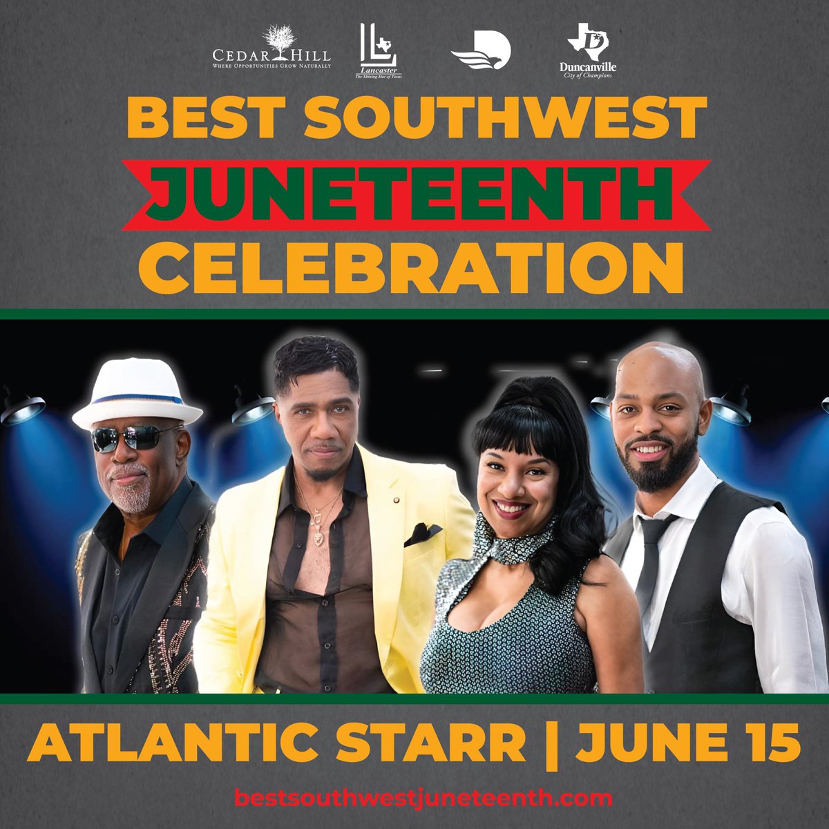 Cedar Hill to host Best Southwest Juneteenth Celebration featuring Atlantic Starr cedarhilltx.com/CivicAlerts.as…