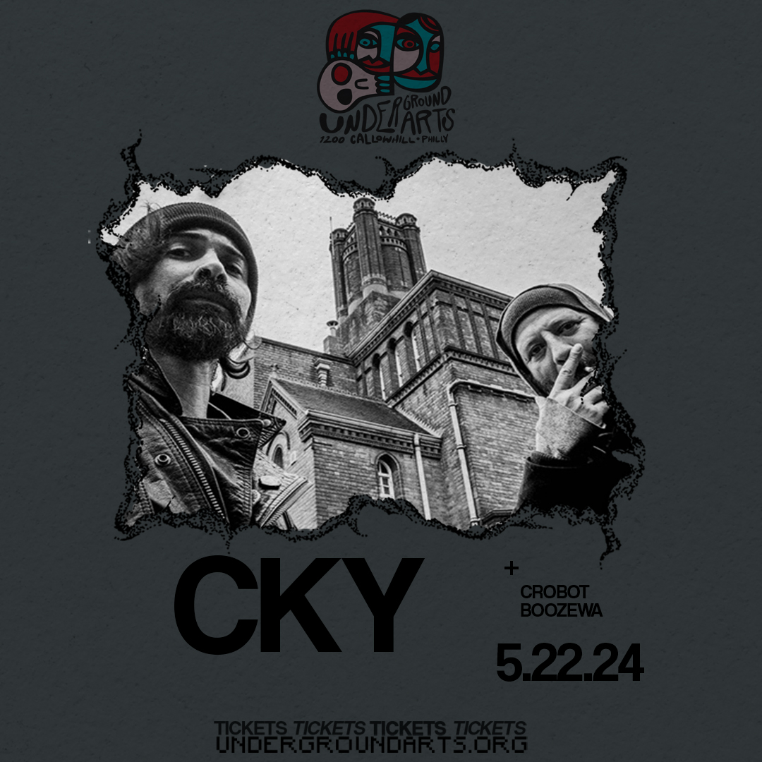 **Tonight @ UA** PA natives @ckymusic bring their 'New Reason to Dream' tour underground with special guests @Crobotband and Boozewa. Don't miss out, it's gonna be a fun one! 🎸🖤 - Tickets online + at the door: bit.ly/CKY_UA24