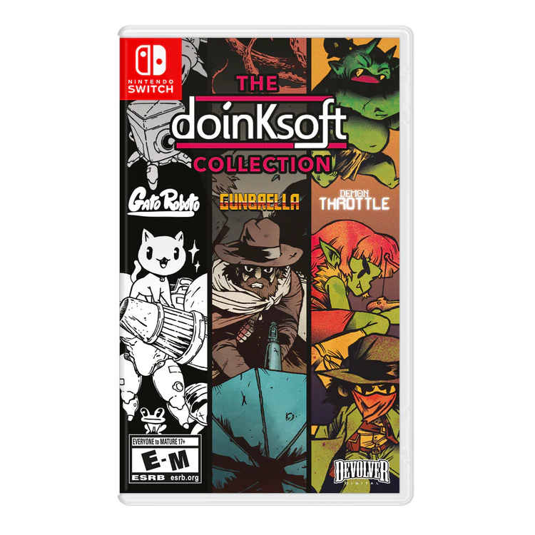 VideoGamesPlus_'s tweet photo. Preorders are now live on The DoinKsoft Collection for the #NintendoSwitch
Reserve: https://t.co/Zw6f99icAe
Three Doinksoft games are now available in one Nintendo Switch multi-cartridge!
#VGP #NSW #Doinksoft #GatoRobato #videogames https://t.co/PDQHAQlBgN