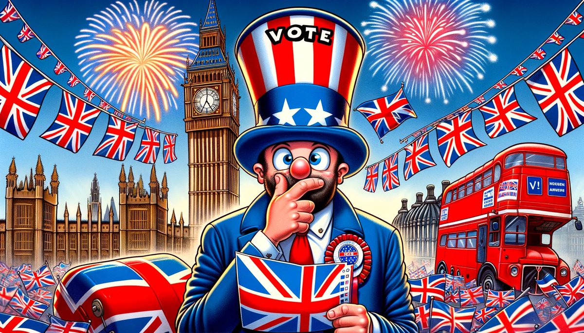 Independence Day is going to be busy in the UK 🇬🇧 (Just don’t forget to bring your ID to take part) #GeneralElection