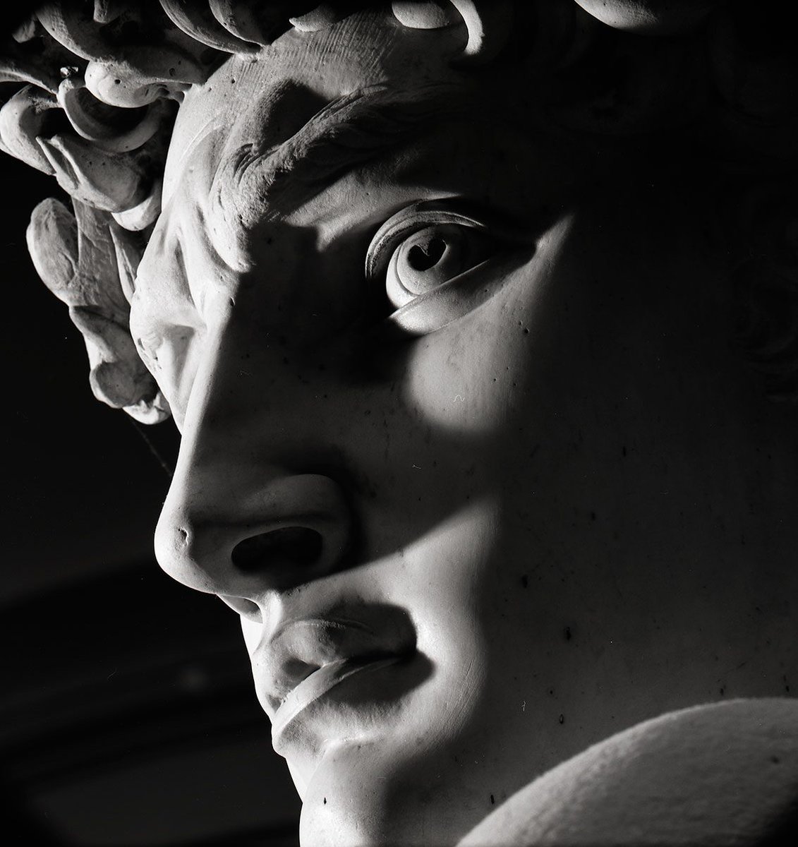 Impariamo dal David. Massima concentrazione e sguardo lontano Michelangelo | Firenze ph Aurelio Amendola