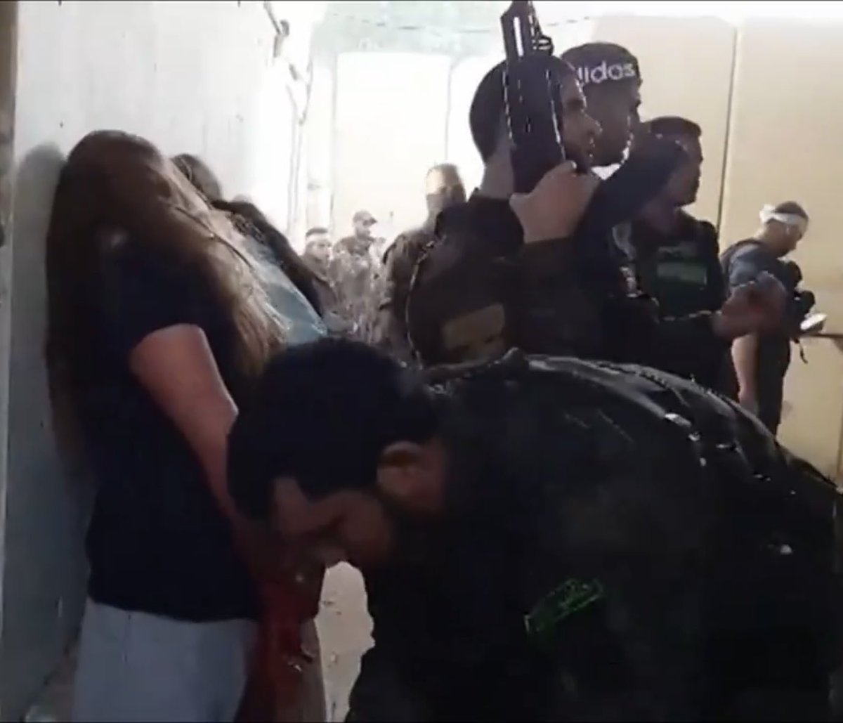 Newly released footage shows Hamas terrorists kidnapping and abusing young Israeli women on October 7th. Hamas has held them hostage in Gaza for 229 days. #BringThemHome