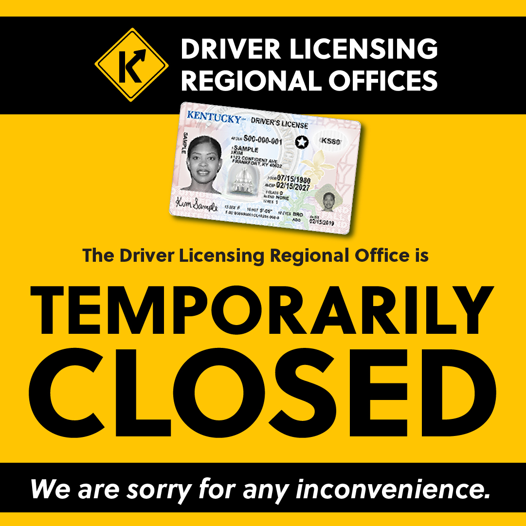 REMINDER!
The Pineville Regional office will be closed tomorrow, May 24, for the Kentucky Mountain Laurel Festival.
