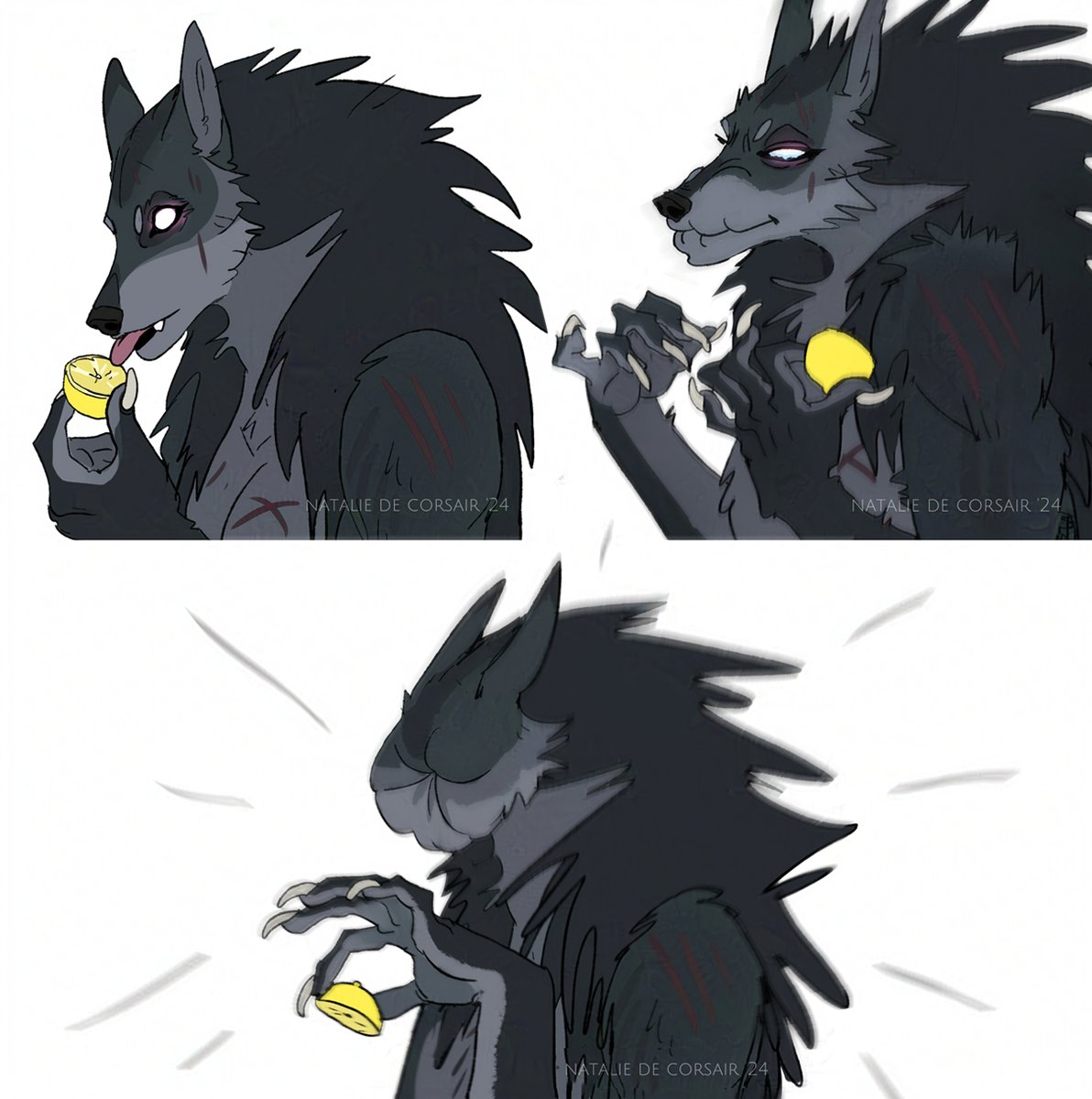 natalie_corsair's tweet photo. Werewolves vs lemons https://t.co/FFlBpmymkR
