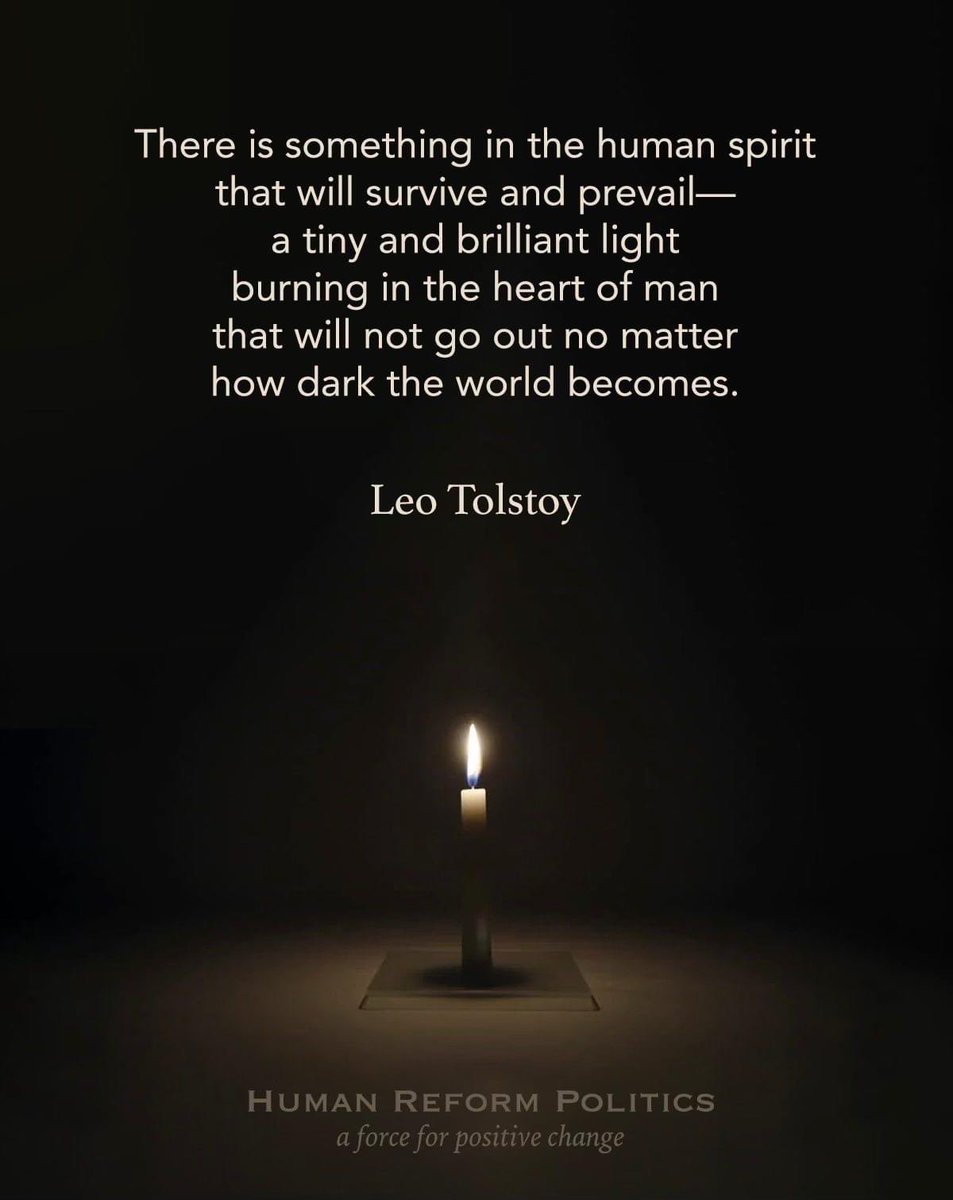 There is something in the human spirit that will survive and prevail —- No matter how dark the world becomes. Leo Tolstoy #Word