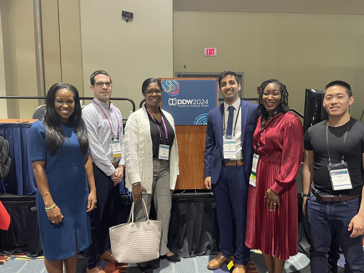 Many proud moments @DDW2024. One in particular that deserves 👏🏾👏🏾👏🏾 is the presentation by @StonyBrookMed MS4 Anuj Gupta when he presented work on improving health care disparities in colorectal cancer!! Stony Brook Proud