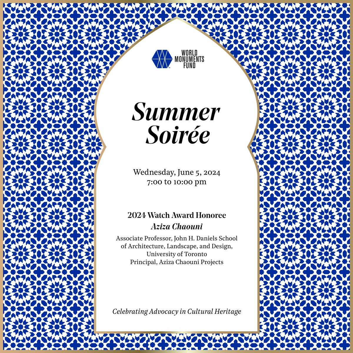 Join us for our 2024 annual Summer Soirée which will take place at 75 Varick’s iconic rooftop in New York City on Wednesday, June 5, 2024, hosted by the World Monuments Fund (WMF) Junior Board: wmf.org/event/summer-s…