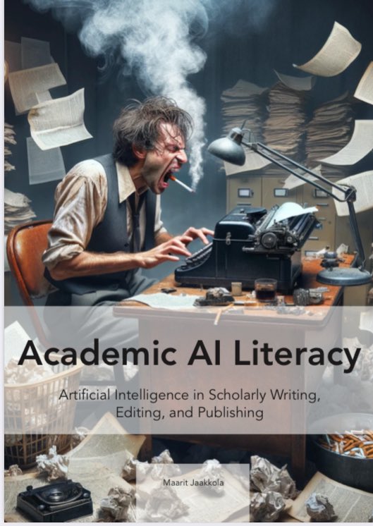 Teaching #academicwriting and searching for readings on #artificialintelligence for students? Check out the @NordMediaNW #OER & #guidebook ”#Academic #AI Literacy: Artificial Intelligence in Scholarly Writing, Editing, and Publishing” (2024): gupea.ub.gu.se/bitstream/hand… #highed #phd