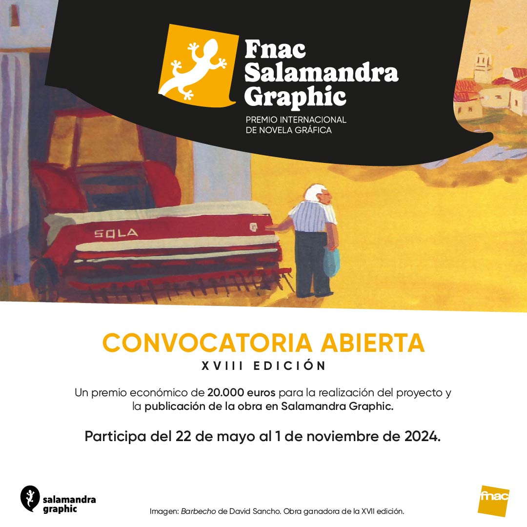 🔴 ATENCIÓN 🔴 Abrimos convocatoria para la XVIII edición del Premio Internacional de Novela Gráfica Fnac- Salamandra Graphic 🦎 El/la ganador/a recibirá 20.000€ para hacer realidad su proyecto y publicarlo con la editorial. ¡Participa! ⬇️ penguinlibros.com/es/recomendaci…