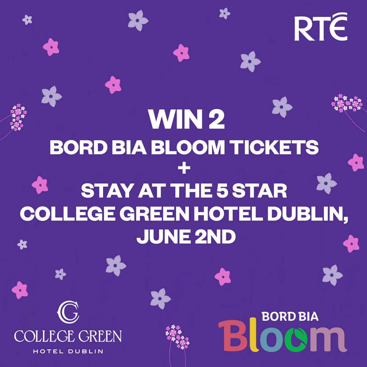 🌺Pop over to RTÉ on Instagram and be in with the chance of winning 2 @BordBiaBloom tickets & stay at the 5 star @collegegreenhd on June 2nd. 🌹🌸🌷 #BordBiaBloom2024 🌼🌺🌻 | Supported by RTÉ 🌺Enter here: instagram.com/p/C7RuxYFs8Rz/