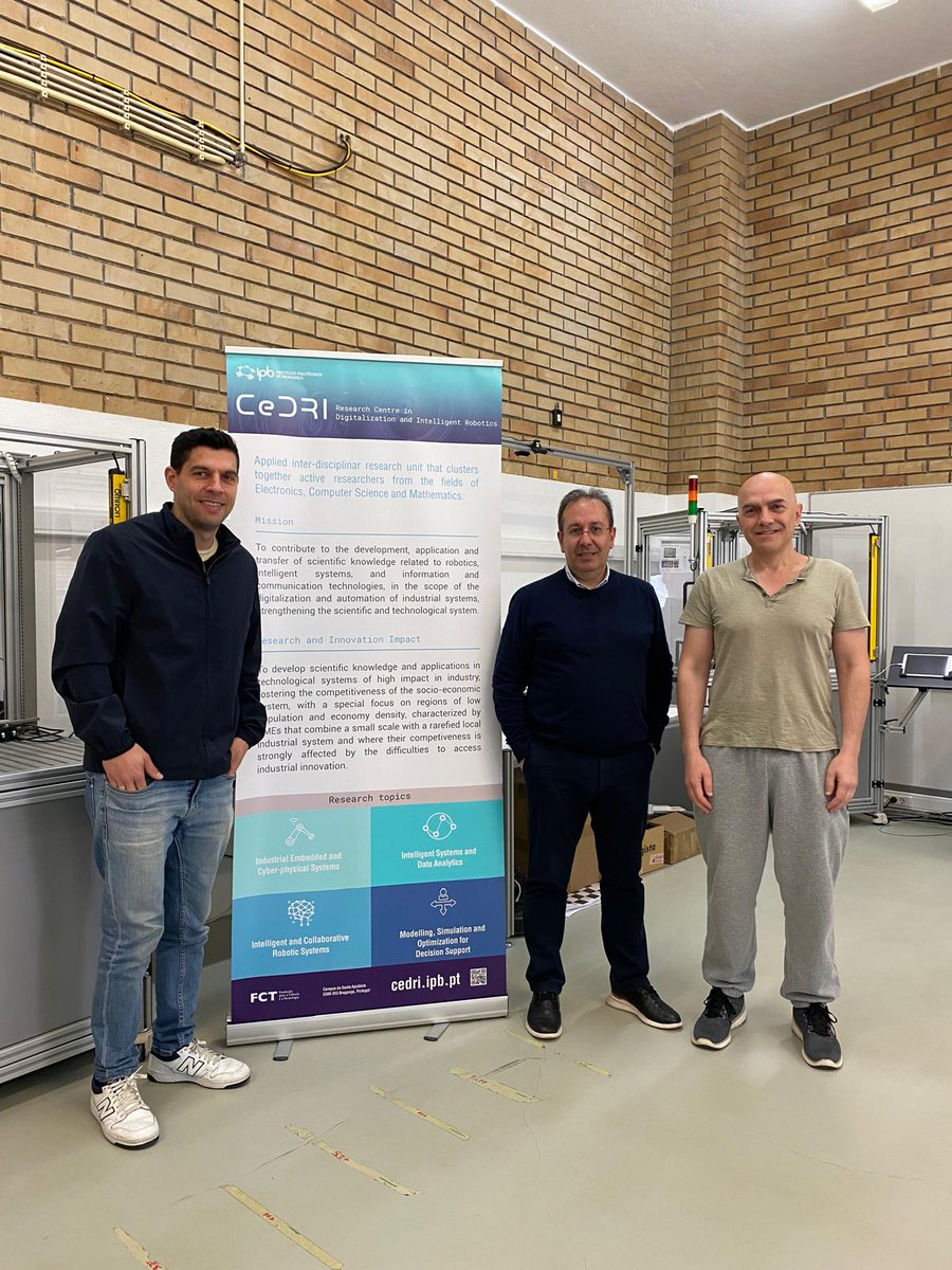 cedri_ipb's tweet photo. From May 20th to 22nd, 2024, CeDRI-IPB hosted two researchers from the University of A Coruña, José Rolle and Héctor Pardo, with the objective to strength the research collaboration and explore potential areas of synergy between both institutions.
#CeDRI https://t.co/fAVD7crmg2