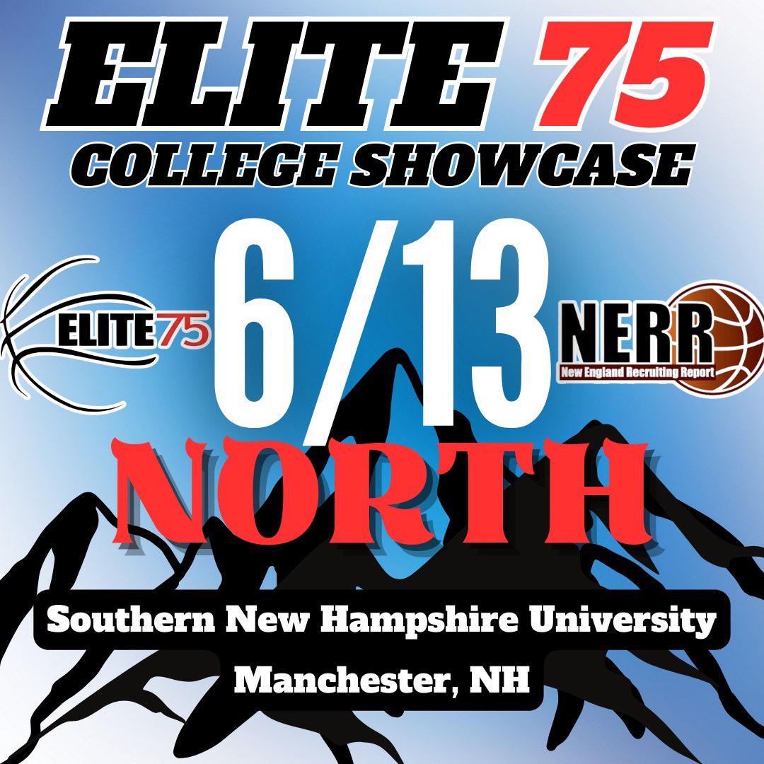 The North Edition of the #E75 College Showcase is just over three weeks away! Looking to play basketball in college? The Elite 75 is the place for you. Since 2006, NERR has helped thousands of kids by providing next-level exposure to college coaches. Sign up today! ⬇️