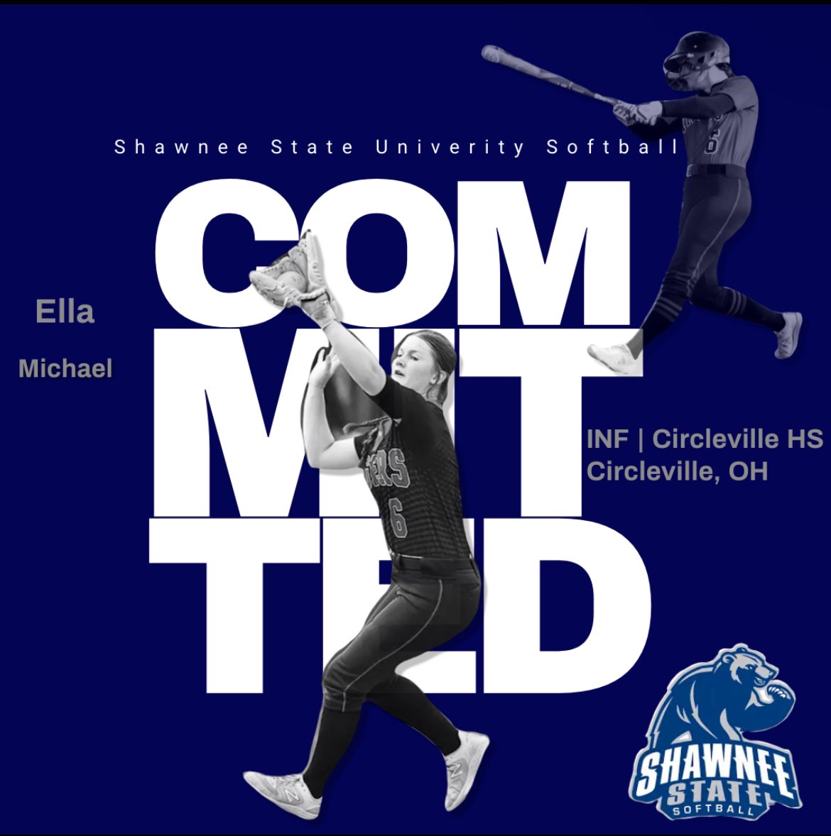 BAM!! 3 Big Commitments to add to our talented  roster! 

🐻Emily Moore a Scioto County native from Portsmouth West OH

🐻Gabby McConnell &amp; Ella Michael both Pickway County natives from Circleville OH
