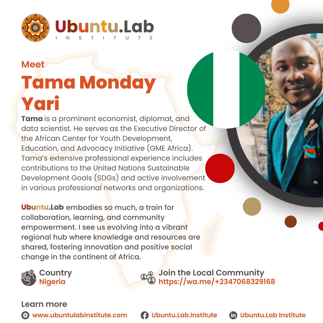 tamamonday's tweet image. Huge thank you to @UbuntuLabInstitutes for spotlighting me! 

Your support and recognition mean the world to me.Grateful to be part of such an inspiring community! 

🙌 #Gratitude #UbuntuLab #Honored #CommunitySpotlight