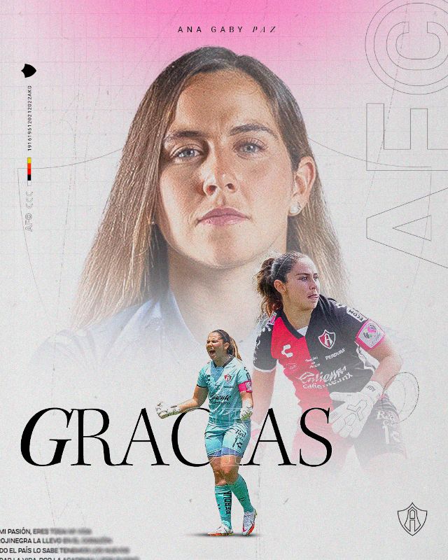 Con un emotivo video, Atlas se despidió de Ana Gaby Paz 🔴⚫️ #LigaBBVAMXFemenil #VamosPorEllas #FútbolFemenino #NoSeExplicaSeSiente