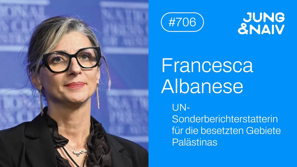 We're LIVE: @JungNaiv with UN Special Rapporteur on the occupied Palestinian territories @FranceskAlbs youtu.be/yTuM8N9KJf8 Ask your questions in the live chat!