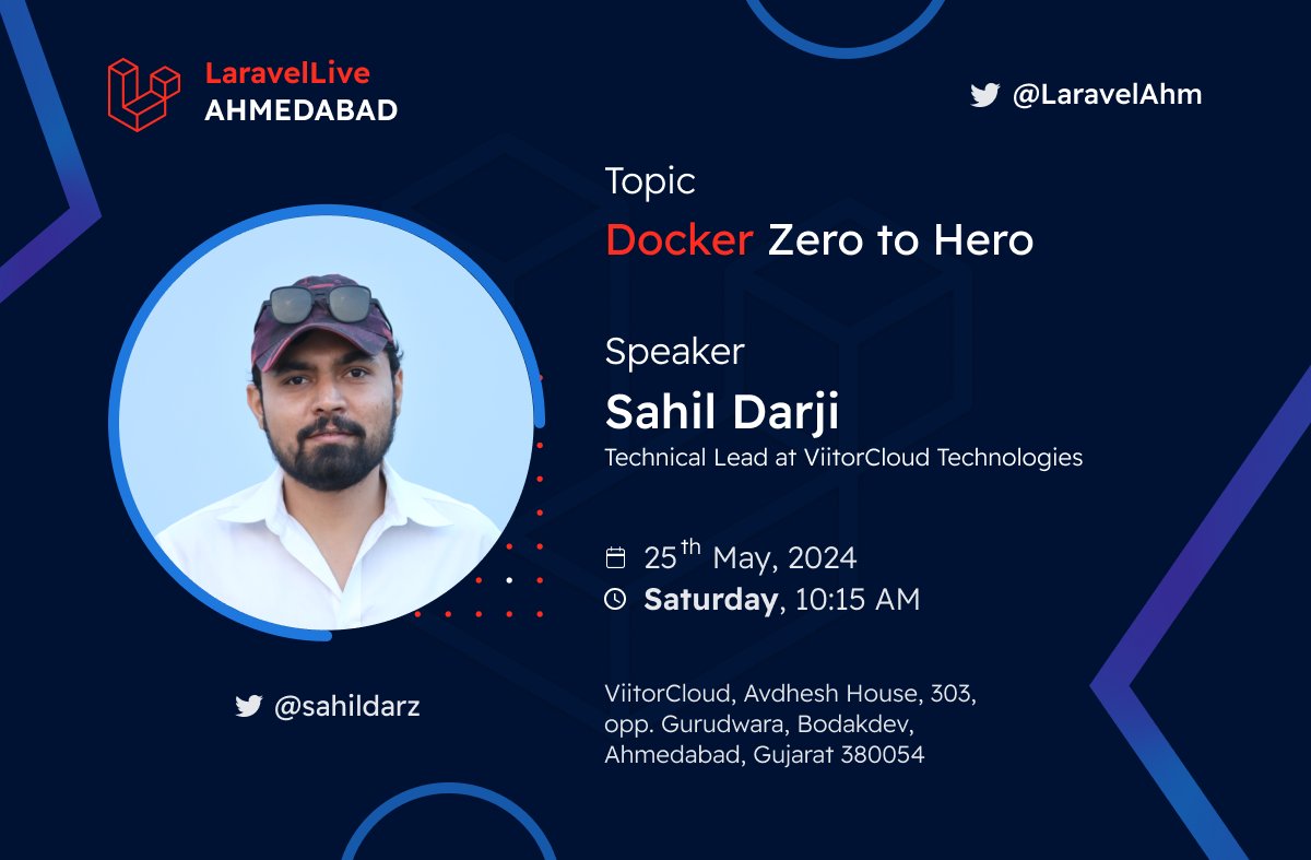 LaravelAhm's tweet image. 📢 Dive into Docker with us at #PHPLaravelMeetup!

Sahil Darji (@sahildarz) is set to transform us from a Docker base to a pro in his session. Gear up for an immersive learning experience! 🚀

Date: 25th May, 10:15 AM.
Regi.: bit.ly/3ValPQq 

#Docker #Laravel #FullStack