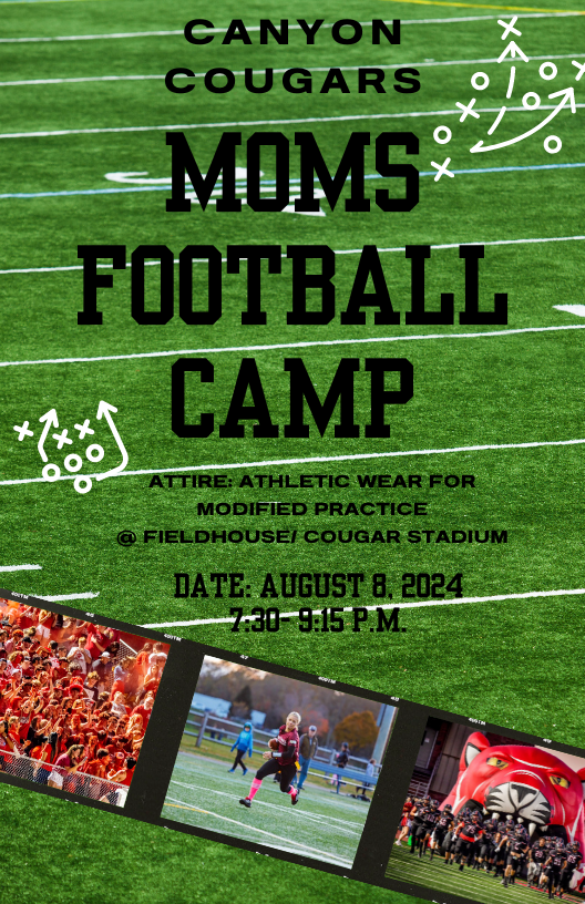 Save the date @canyonhscougars Football Mommas for a night of fun with your favorite Cougar! C's Up!