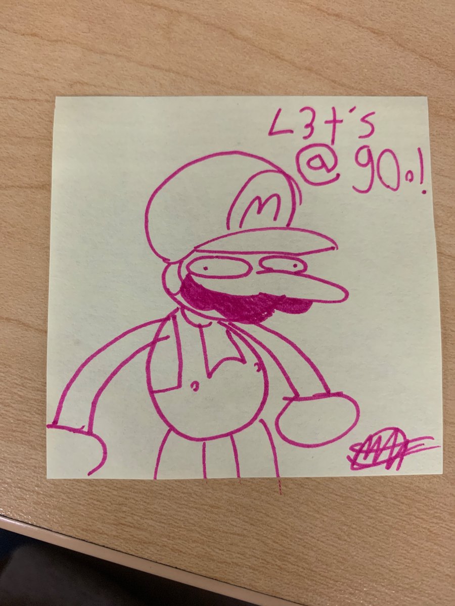 EndsMusings's tweet image. I’m at school rn, so I had to draw him on a sticky note

#morio