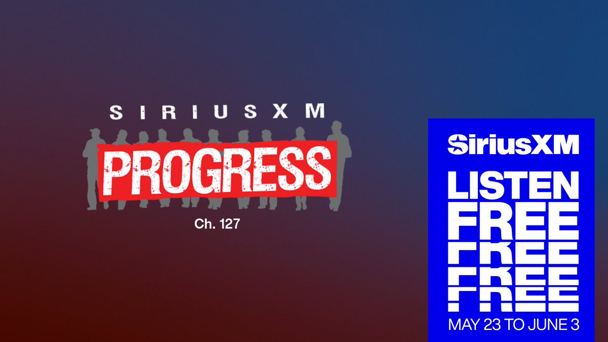 The @SiriusXM Listen Free Event is on now! Listen to The Stephanie Miller Show on @SiriusXMProg 127, and even more awesome channels to kick off your summer season. It’s already on, just turn the radio on in your car to listen free. Now thru June 3rd! SiriusXM.com