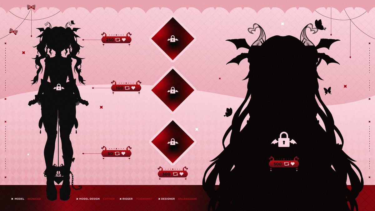 CupieVT's tweet image. ♱ ——🦋—— ♱ Model Reveal ♱ ——🦋—— ♱

What if Cupid made a deal with the grim reaper to let those experience love longer?

♱ —————————☠️————————— ♱

♡ + ↻ to unlock my new model! Here’s to new beginnings and a new journey.

{ #modelreveal ♡ #vtuberdebut }