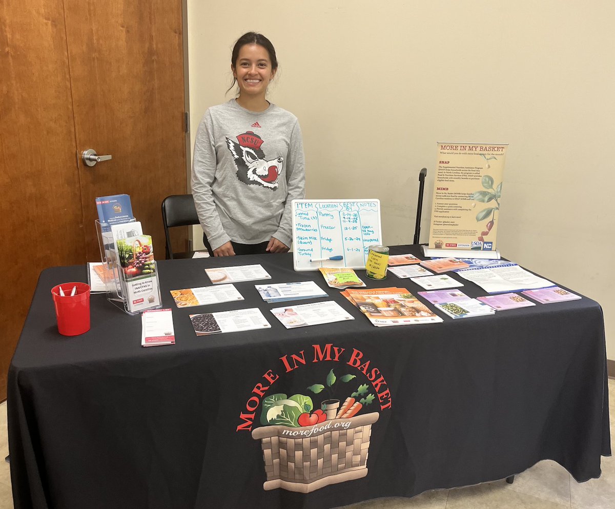 basket_more's tweet photo. More In My Basket participated in the Granville County Aging with Gusto event. MIMB team shared resources about building a versatile pantry with SNAP benefits, keeping your food supply organized, and answered questions. Thank you Jennifer Brown for having us!
#mimb #SNAP #events https://t.co/ZXBmwD2wcn