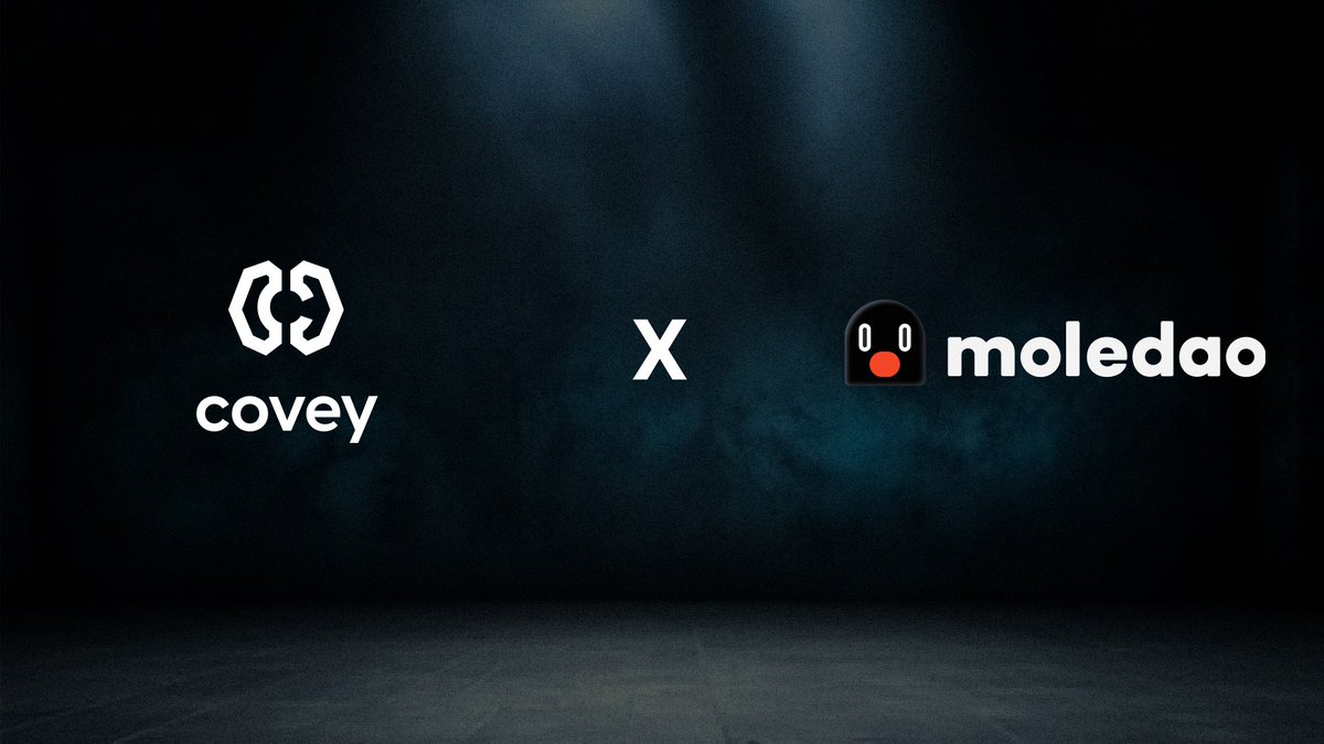 Covey and @moledao_io are now official partners! MoleDAO is a venture builder community based in Singapore. They connect and support budding entrepreneurs through courses, events, and a community of like-minded individuals. Their efforts contribute to the maturation of the web3