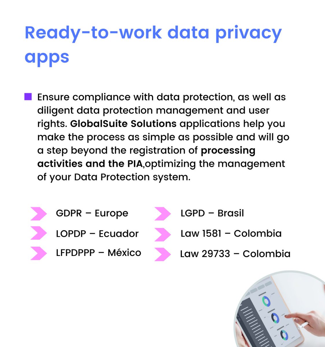 global_suite's tweet photo. Our Privacy Data Protection module is a well-established tool that simplifies compliance with stringent data protection laws like #GDPR and #LGPD.

Discover how it can transform your data management 👉https://t.co/4quclQUC6G https://t.co/pNxpFMJIdD