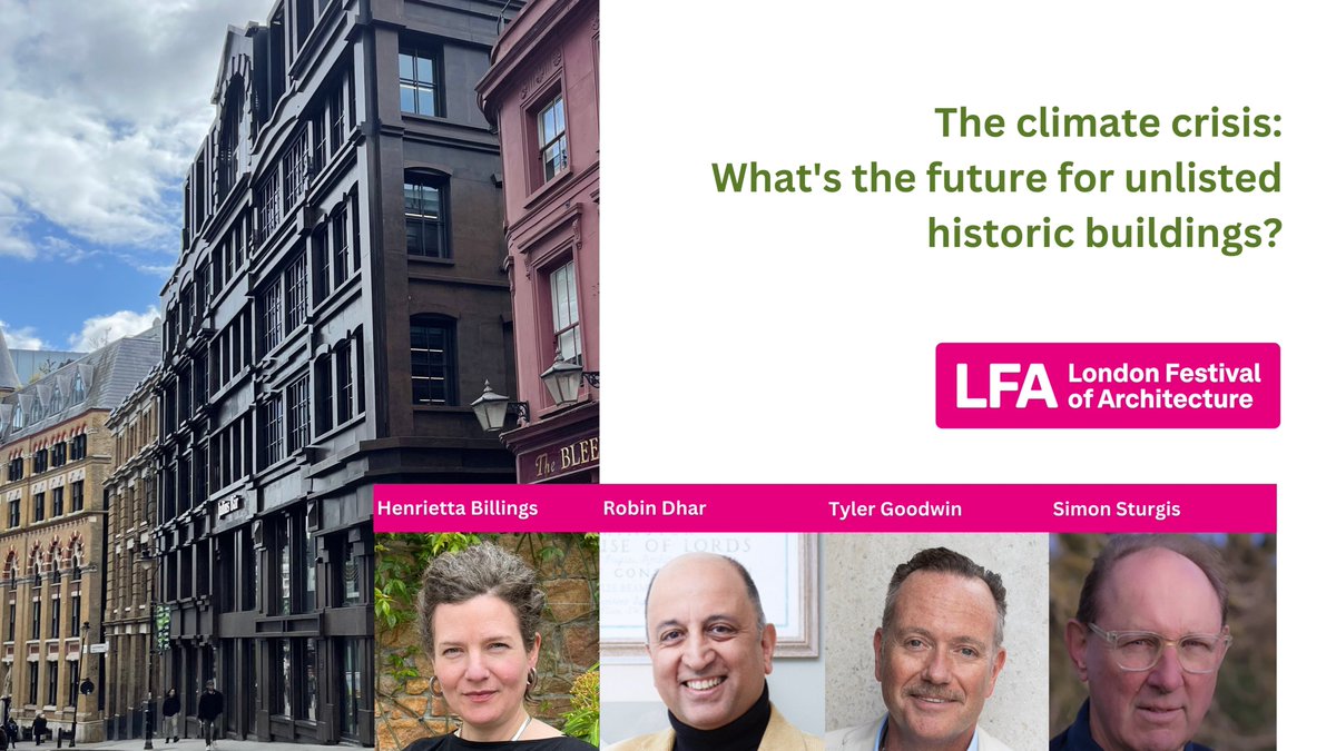 💥SAVE is delighted to announce a new @LFArchitecture event with @InsallArch . Join @Simonsturgis @Simonsturgis @TylerGoodwin , Robin Dhar & @Henrietta_arch to discuss the future of unlisted historic buildings! 💥 #studentdiscount available! Book now ‼️bit.ly/3yFr4yr