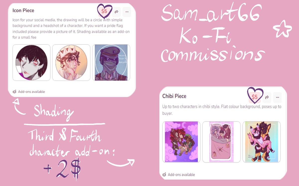 sam_art66's tweet photo. [1/2]
This time with 8 slots!
YCH is only available for this batch, lineless and full piece will now be a permanent listing :]
You can find all details through my bio! Thank you so much for your support 🌸 https://t.co/gAreeOhg3F