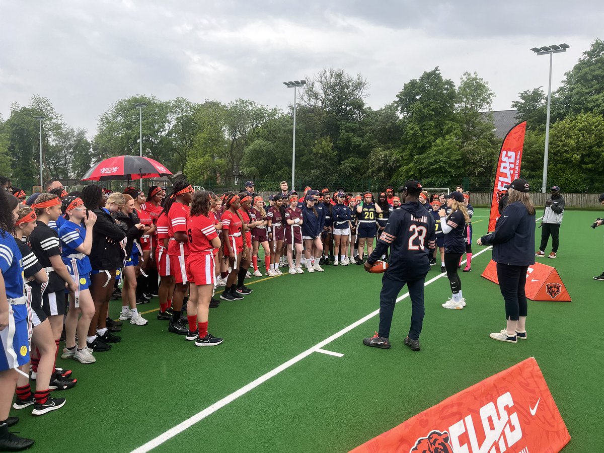 It’s been a great 6 weeks of our <a href="/ChicagoBears/">Chicago Bears</a> Girls Flag League! Our final day, despite the rain, was fantastic! A huge congrats to <a href="/WrightRobinson/">WrightRobinson</a> on their league win and <a href="/oasisoldhampe/">Oasis Oldham PE Department</a> on their Finals day win!  We can’t wait for next season!!! #flagfootball