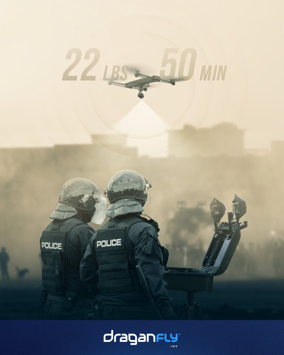 Cameron Chell (@cameronchell) on Twitter photo Recent news highlights a global surge in drone use for public safety, from urban to rural areas. With a 22lbs payload capacity and 50-minute flight time, <a href="/DraganflyInc/">Draganfly Inc.</a> Commander 3XL aids in search and rescue, crime scene documentation, and more.
bit.ly/3xCQgmi Recent news highlights a global surge in drone use for public safety, from urban to rural areas. With a 22lbs payload capacity and 50-minute flight time, <a href="/DraganflyInc/">Draganfly Inc.</a> Commander 3XL aids in search and rescue, crime scene documentation, and more.
bit.ly/3xCQgmi