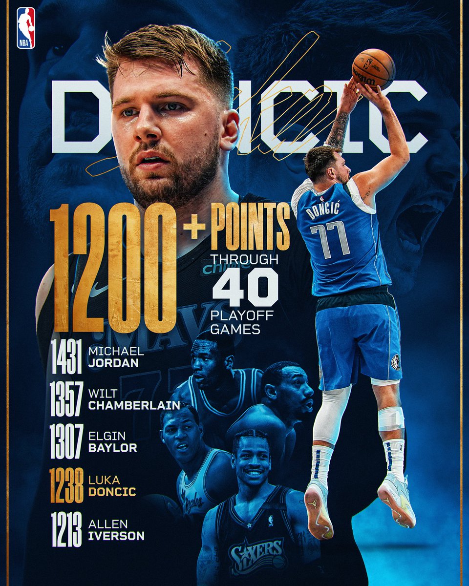 An ALL-TIME start to Luka's playoff career 🔥

Next up... Game 1 of the West Finals!

Mavs/Wolves, 8:30pm/et, TNT