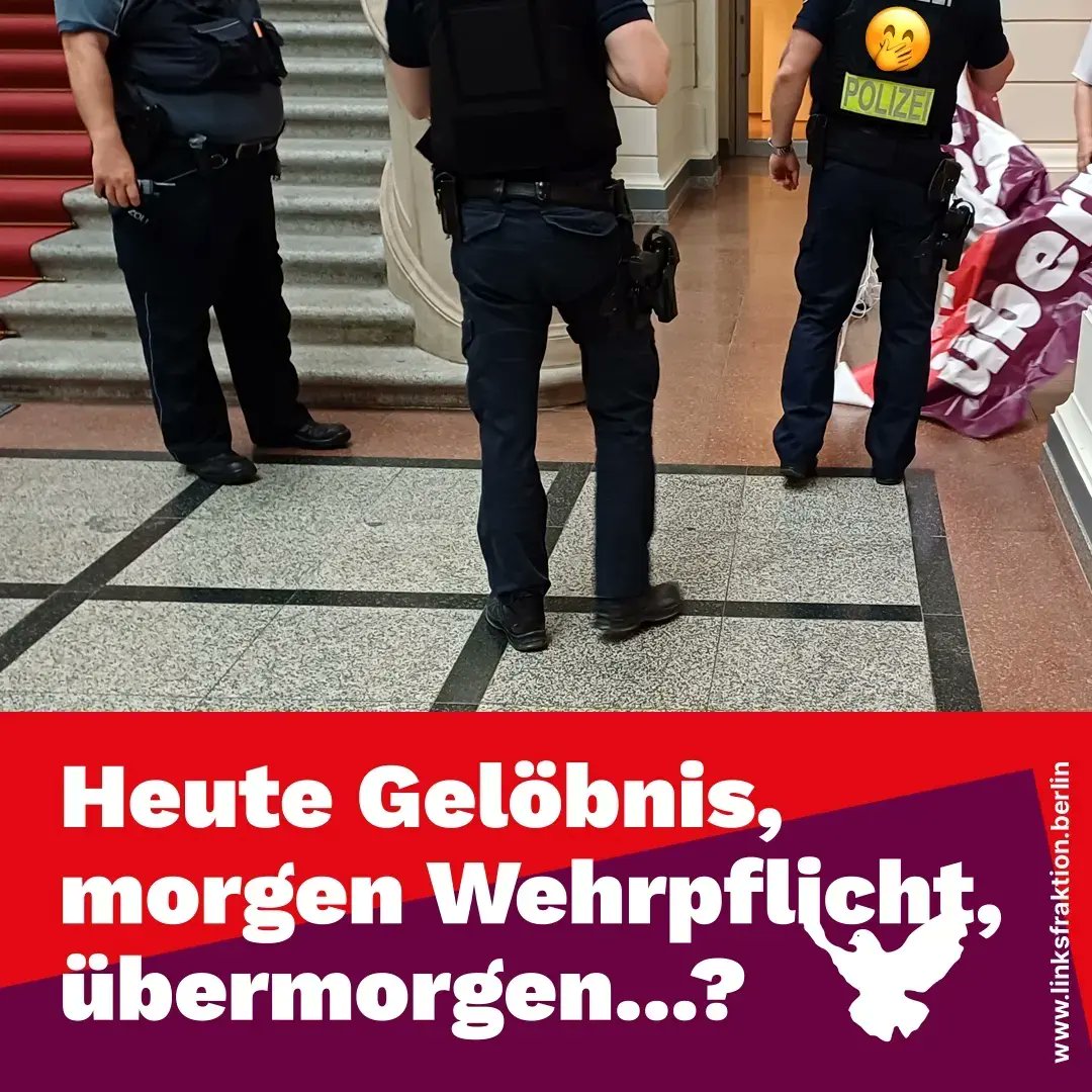 Die 90er haben angerufen, sie wollen ihr Gelöbnis zurück. Keine Militarisierung des öffentlichen Lebens!